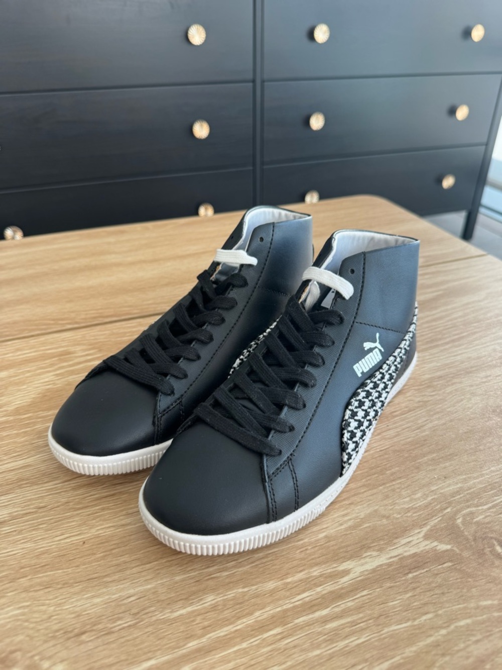 Puma Women Black High-Top Casual Sneakers